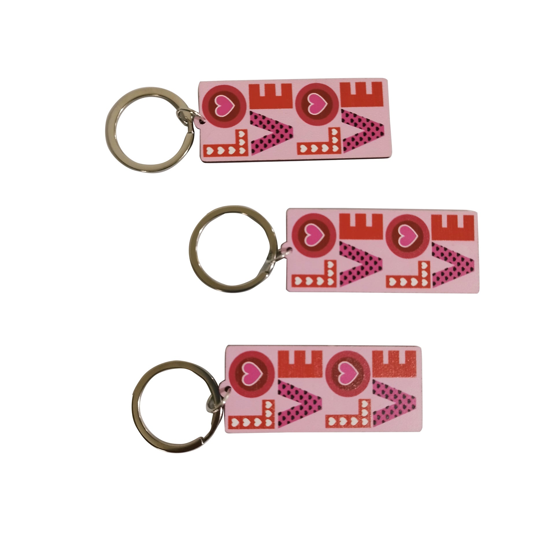 Wholesale Pink Valentine's Day LOVE Keychain